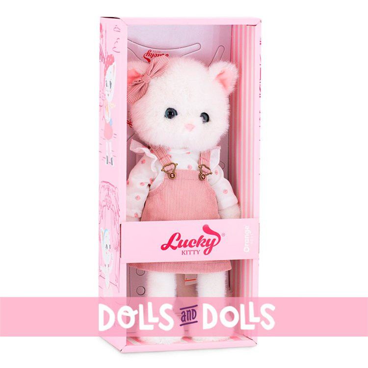 Poupée Lucky Kitty 38 cm - Vintage Rose