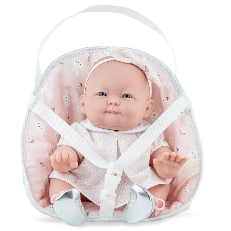 Poupée Marina & Pau 37 cm - Poppy Pink avec porte-bébé