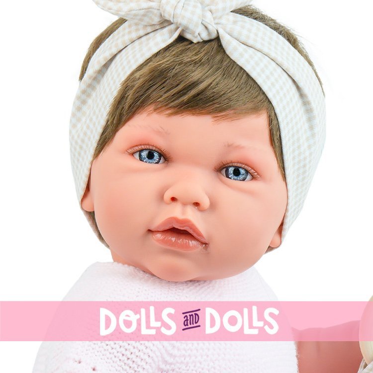Poupée Marina & Pau 45 cm - Reborn Ane Vichy Flower