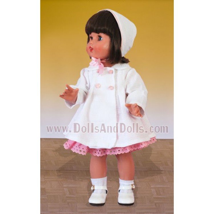 Mariquita Pérez conj. abrigo piqué blanco