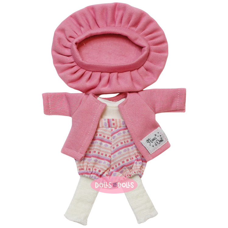 Vêtements pour poupées Nines d'Onil 23 cm - Little Pippa - Ensemble composé d'une salopette, d'une veste et d'un béret
