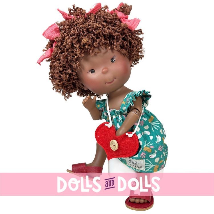 Poupée Nines d'Onil 30 cm - Pippa ARTICULÉE dans une robe printanière
