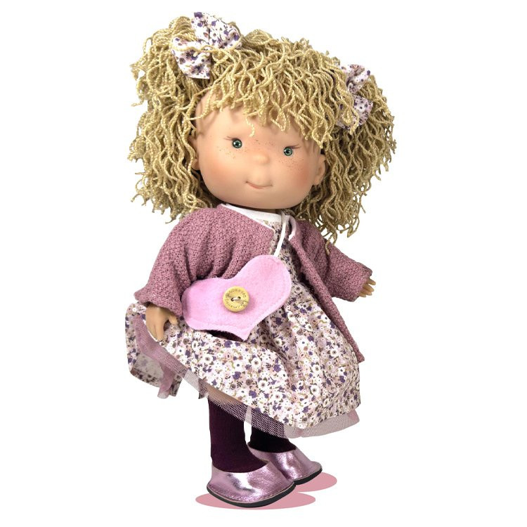 Poupée Nines d'Onil 30 cm - Pippa aux cheveux blonds laineux