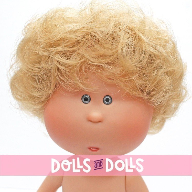 Poupée Nines d'Onil 23 cm - Little Mio aux cheveux blonds ondulés - Sans vêtements