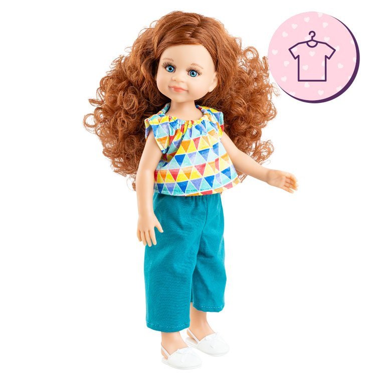 Ensemble pour poupée Paola Reina 32 cm - Las Amigas - Cleo - T-shirt triangle