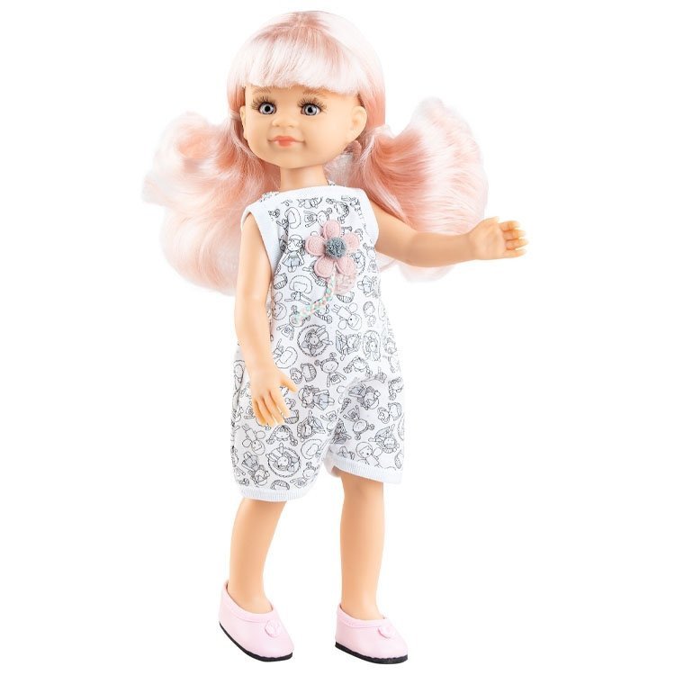 Poupée Paola Reina 32 cm - Las Amigas - Cleo dans une robe à imprimé poupée