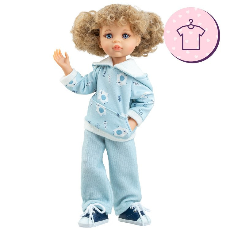 Ensemble pour poupée Paola Reina 32 cm - Las Amigas Articulée - Carla - Sweat-shirt imprimé d'ours polaires