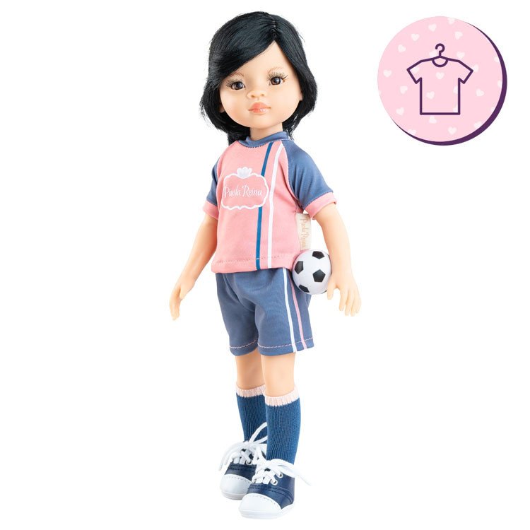 Ensemble pour poupée Paola Reina 32 cm - Las Amigas - Candy - Kit du footballeur