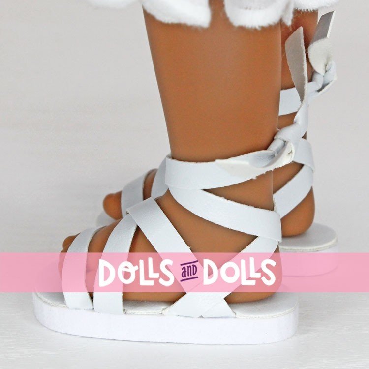 Compléments pour poupées Paola Reina 32 cm - Las Amigas - Sandales blanches