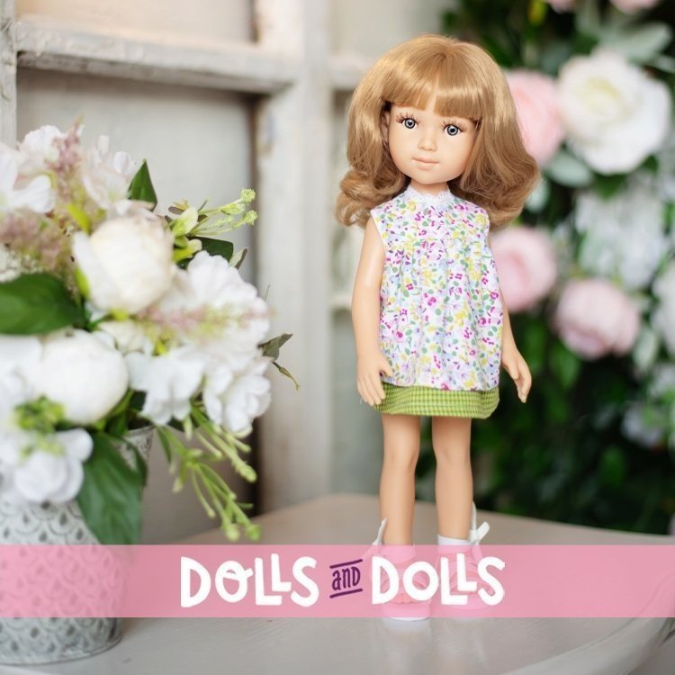 Poupée Reina del Norte 32 cm - Blanka dans une robe à fleurs