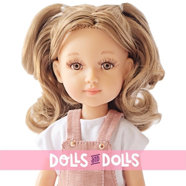 Poupée Reina del Norte 32 cm - Elina en combinaison de denim rose