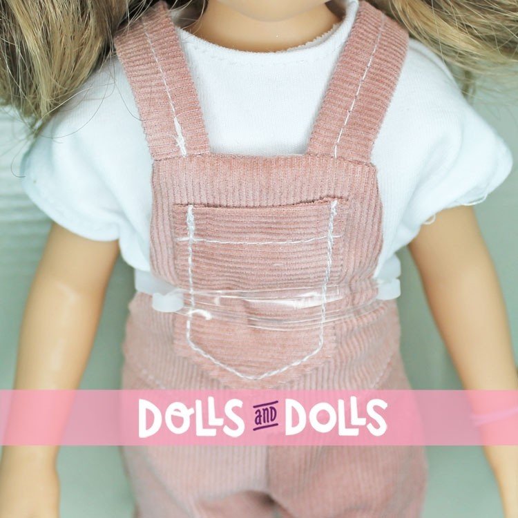 Poupée Reina del Norte 32 cm - Elina en combinaison de denim rose