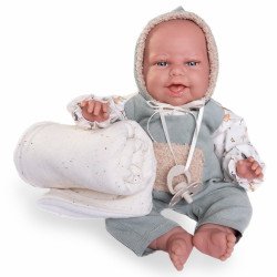 Poupée Antonio Juan 34 cm - Clara avec des balles et une couverture