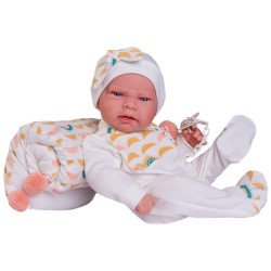 Poupée Antonio Juan 42 cm - Nouveau-né Léa avec coussin soleil