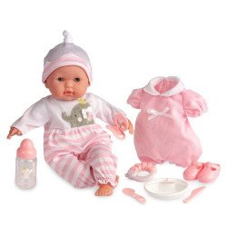 Poupée Berenguer Boutique 38 cm - Avec pyjama rose et accessoires