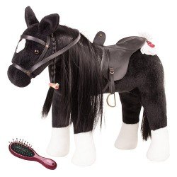 Cheval noir pour poupée Hannah de la marque Götz 50 cm