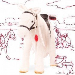 Cheval blanc pour poupées jusqu'à 50 cm Götz