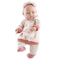 Poupée Paola Reina 45 cm - Bebita avec une tenue arc-en-ciel