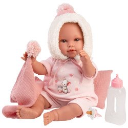 Poupée Llorens 38 cm - Olivia crybaby avec un body qui brille dans le noir