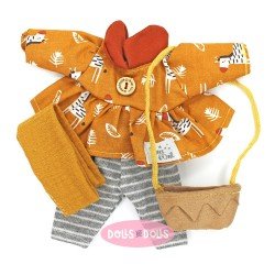 Vêtements pour poupées Nines d'Onil 30 cm - Mia - Ensemble zèbre avec sac et noeud