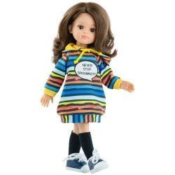 Poupée Paola Reina 32 cm - Las Amigas - Eva avec le sweatshirt "Never Stop Dreaming"