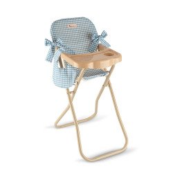 Compléments pour poupée Asi - Así Dreams - Collection Noel - Chaise haute avec plateau et bavoir