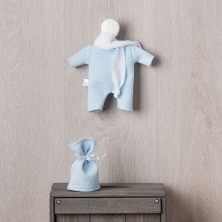 Tenue pour poupée Así 20 cm - Ensemble combinaison bleu ciel pour poupée Nico
