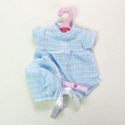 Tenue de poupée Antonio Juan 33-34 cm - Barboteuse bleue avec chapeau