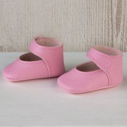 Compléments pour poupée Así 36 à 40 cm - Chaussons roses pour poupée Guille, Koke et Nelly