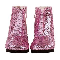 Compléments pour poupée Götz 42-50 cm - Bootes rose pailleté