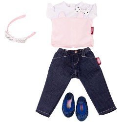 Tenue de poupée Götz 45-50 cm - Combo Denim Cat