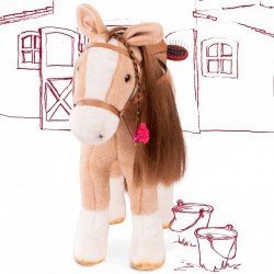 Cheval marron clair pour poupées jusqu'à 50 cm par Götz