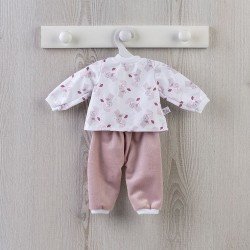 Ensemble pour poupée Así 36 cm - Pyjama éléphant rose pour poupée Alex
