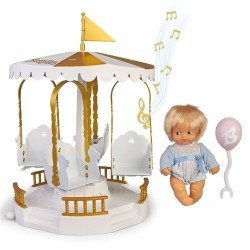 Accessoires pour poupée Barriguitas Classic 15 cm - Carrousel avec figurine de bébé