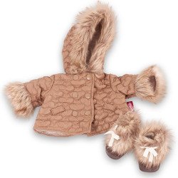 Tenue pour poupée Götz 36 cm - Baby Doll Combination Beige Winter
