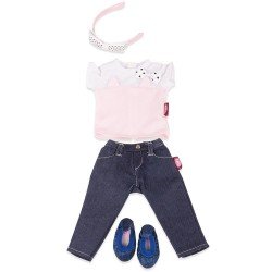 Tenue pour poupée Götz 36 cm - Combo Denim Cat