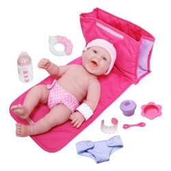 Poupée JC Toys Berenguer Boutique 33 cm - La Newborn - Avec matelas à langer et accessoires