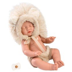 Poupée Llorens 31 cm - Mini Baby Boy - Lion blanc