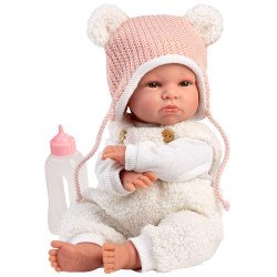 Poupée Llorens 38 cm - Lara crybaby avec une tenue d'hiver