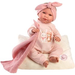 Poupée Llorens 42 cm - Nouveau-né Mimi crybaby « Cozy Friends »