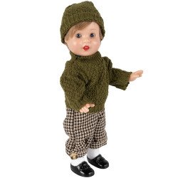 Poupée Mini Juanín Pérez 21 cm - Avec pull vert et bonnet