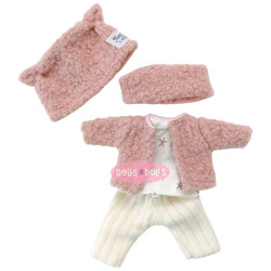 Vêtements pour poupées Nines d'Onil 23 cm - Little Pippa - Ensemble d'hiver avec veste, col et bonnet