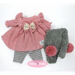 Vêtements pour poupées Mia 30 cm - Robe rose avec pantalon et turban