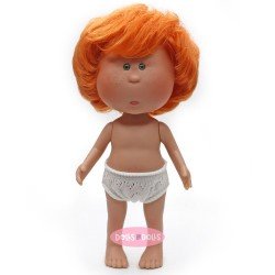 Poupée Nines d'Onil 23 cm - Little Mio aux cheveux roux ondulés - Sans vêtements