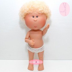 Poupée Nines d'Onil 30 cm - Mio ARTICULÉE - Mio blonde avec des cheveux bouclés - Sans vêtements