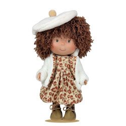 Poupée Nines d'Onil 30 cm - Pippa aux cheveux bruns laineux