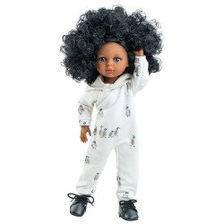 Poupée Paola Reina 32 cm - Las Amigas Articulée - Nora avec ensemble imprimé pingouins