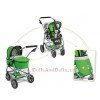 Emotion 2 in 1 Puppenwagen 77 cm - Stuhl- und Babywannenkombination - Bayer Chic 2000 - Grün und Schwarz mit Schmetterling