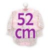 Outfit für Antonio Juan Puppe 52 cm - Mi Primer Reborn Collection - Blumenkleid mit rosa Weste