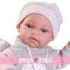 Antonio Juan Puppe 34 cm - Neugeborenes Baby Toneta Posturitas Bettchen